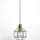 Beautiful rare original 60s  Limburg octagonal glass pendant lamp