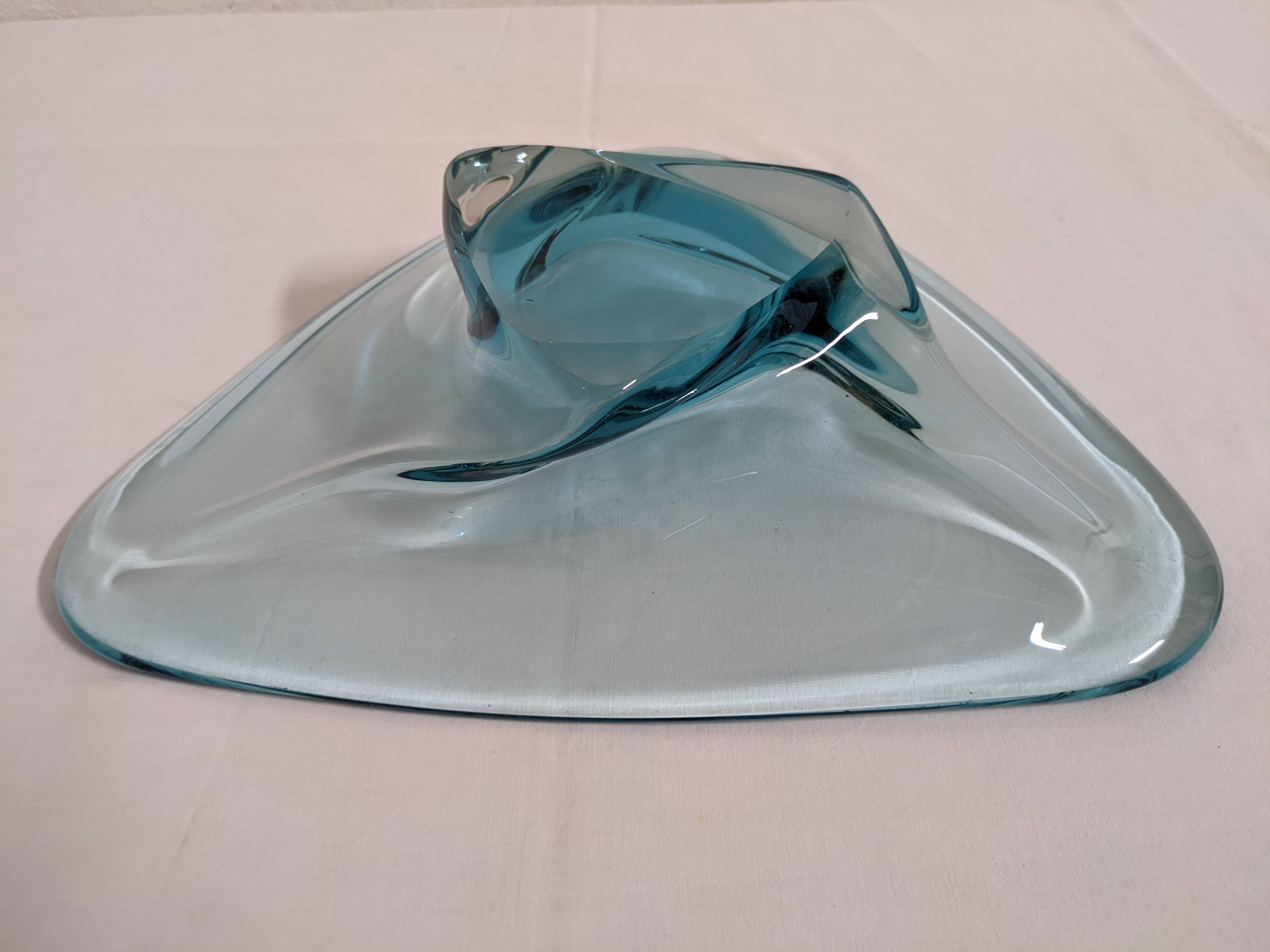 XL fruit bowl or pocket emptier in Murano glass, Italy circa 1970