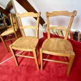 Ensemble de 5 chaises bistrot-années 40
