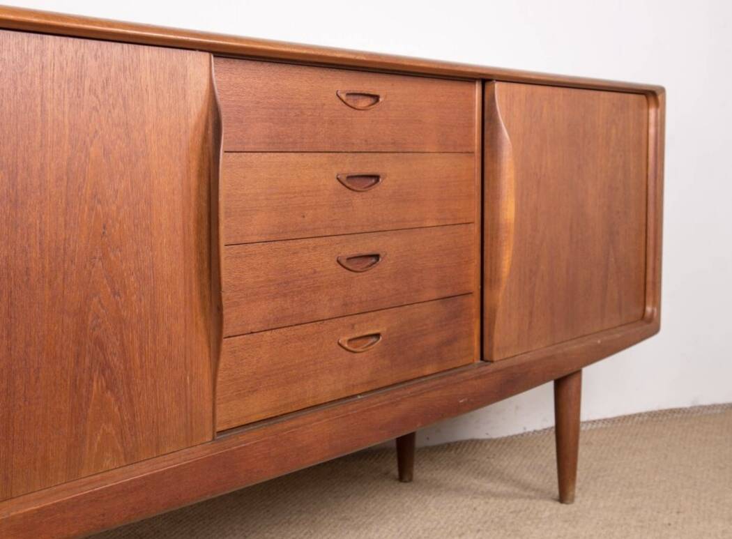 Vintage Scandinavian sideboard by Henry Walter Klein for Bramin