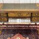 1930s Chippendale English desk in burr walnut