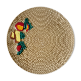 60s wicker style slurry cheese platter