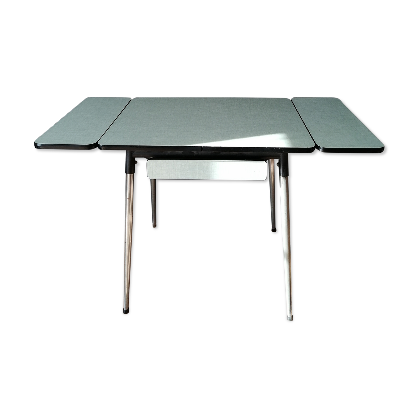 Green water formica table 70s