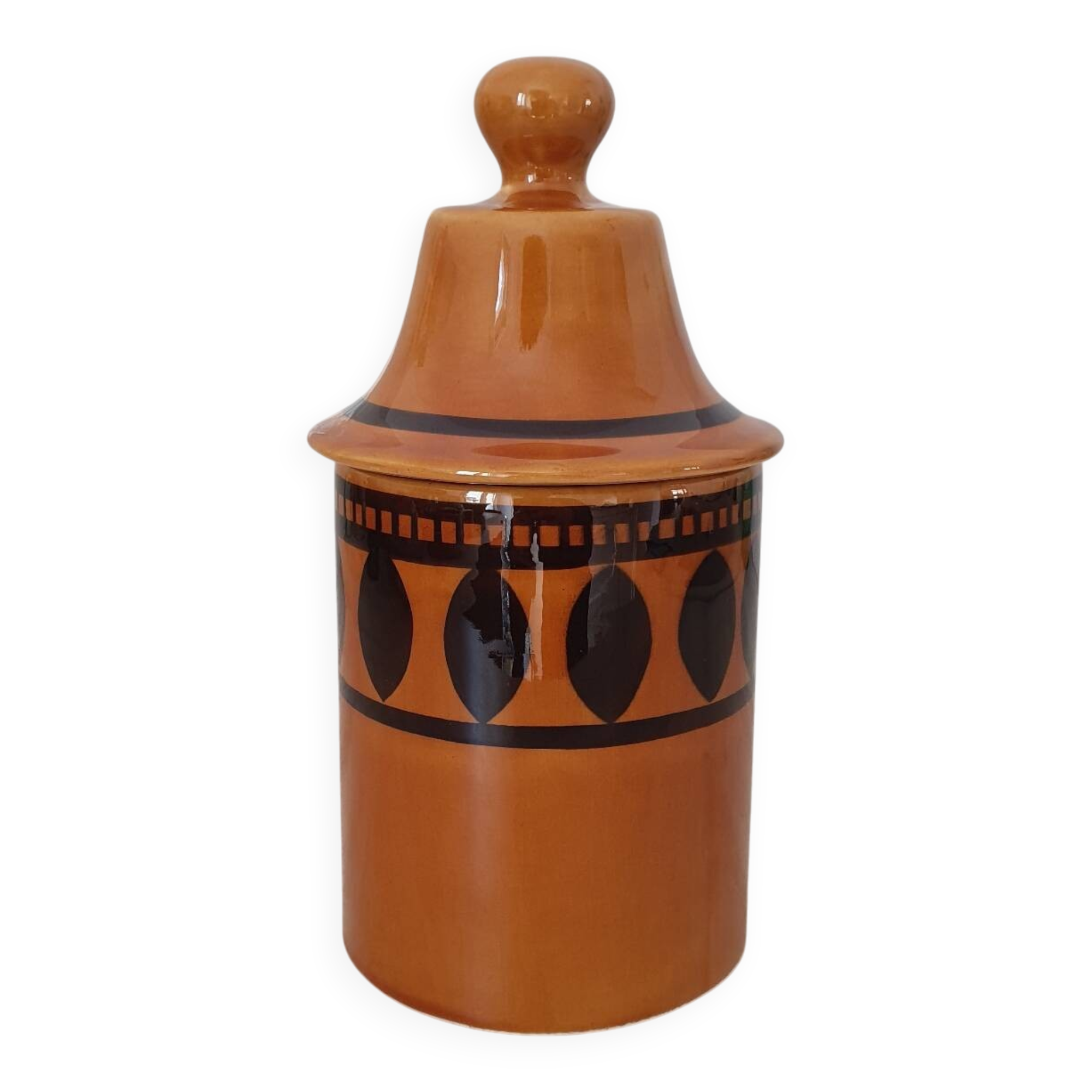 Lonchamp / Pot and its ceramic lid