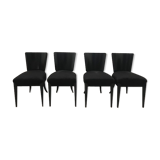Art deco dining chairs h-214 by Jindrich Halabala,