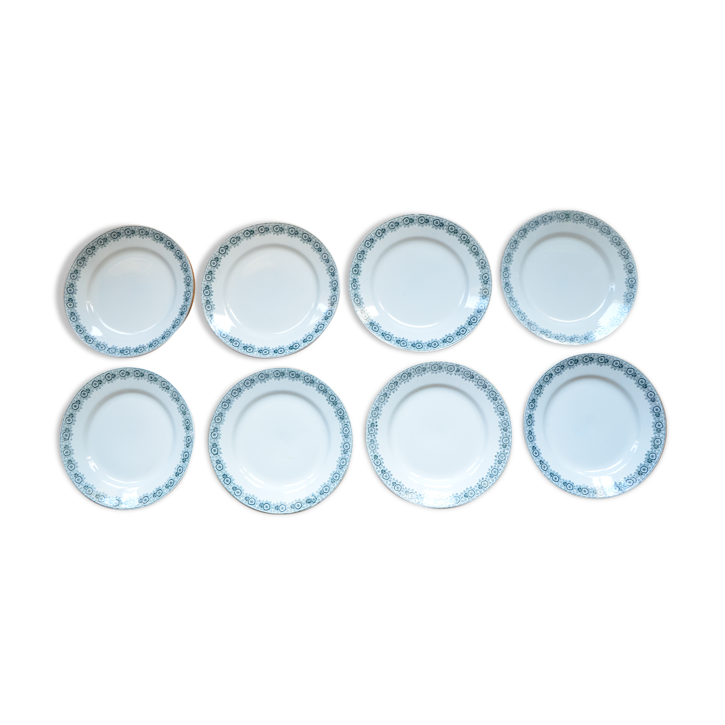 Lot de 8 assiettes Saint Amand, collection Iberia