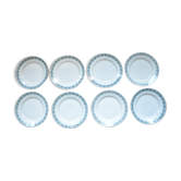 Lot de 8 assiettes Saint Amand, collection Iberia