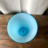 Blue opaline vase h37 cm