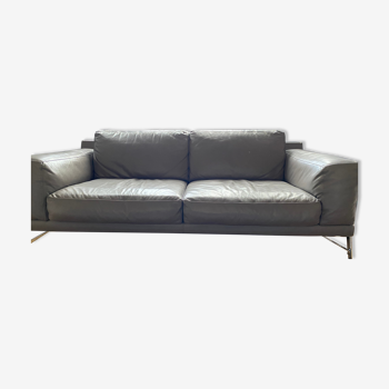Sofa rock bobois in gray leather