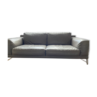 Sofa rock bobois in gray leather