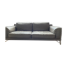 Canapé roche bobois en cuir gris