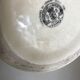 Vase en céramique faïence de Longwy 1960 fleurs or