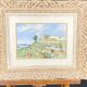 Watercolour landscape of Provence "the fort on the town", early 20th century.