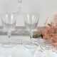 6 white wine glasses Cristal D'Arques model Versailles