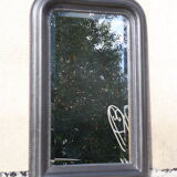 Louis-Philippe style beveled black mirror