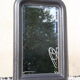 Louis-Philippe style beveled black mirror