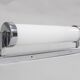 1930s Bauhaus tubular wall light, chrome & glass, Czechoslovakia