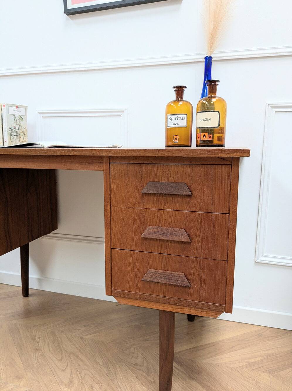 Vintage Scandinavian teak desk