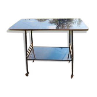 Rolling service table in Formica