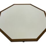 Table basse vintage design octogone années 1970 octogone wengé