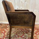Art Deco Leather Armchair