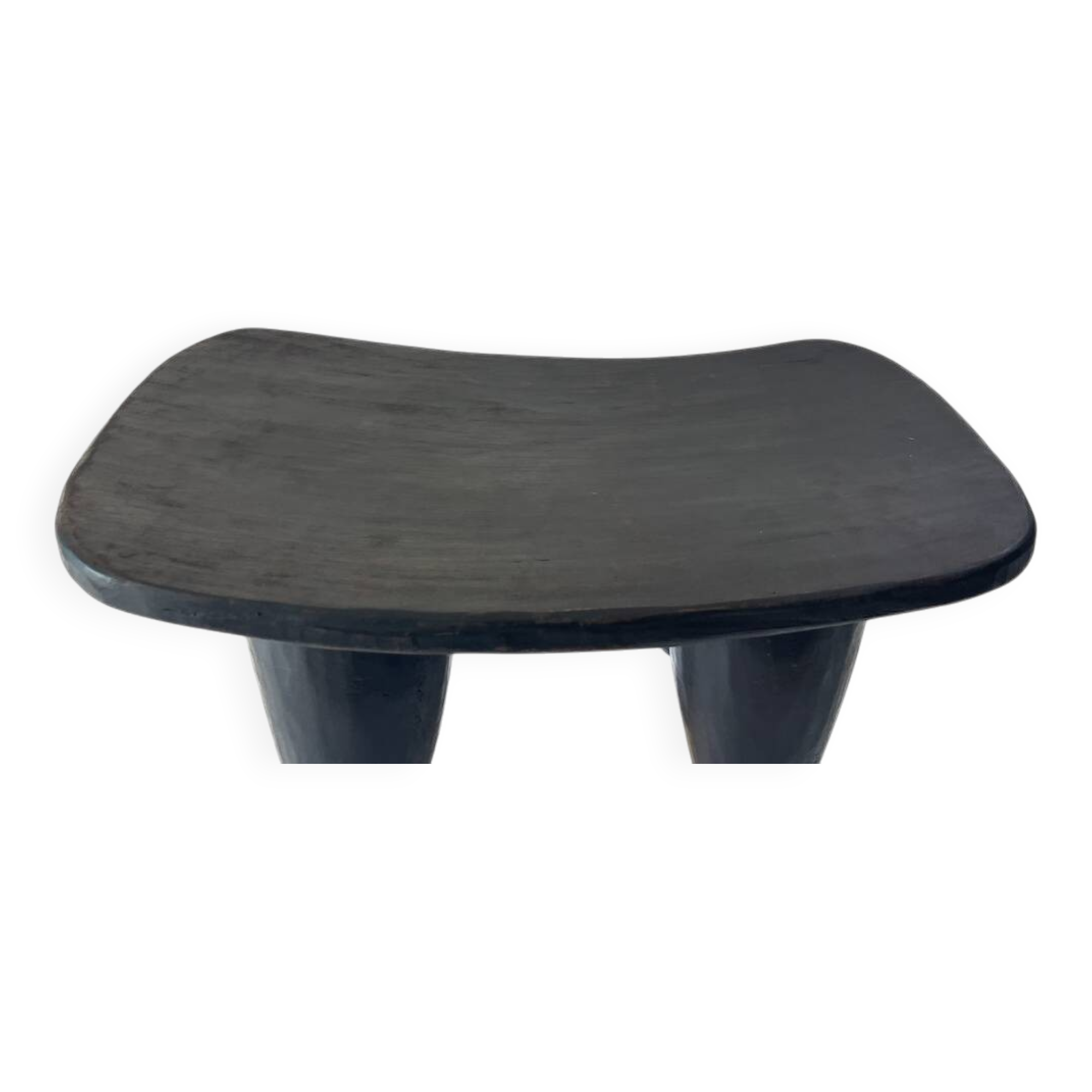 Tabouret Senoufo en bois noir, Côte d'Ivoire