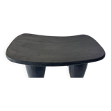 Senoufo M Black wooden stool Side table Bedside table - Côte d'Iv
