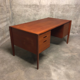Mid-Century German Teak Executive Desk from Wilhelm Renz, 1960s