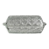 Vintage glass butter dish