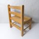 Small vintage combelle wooden chair for children