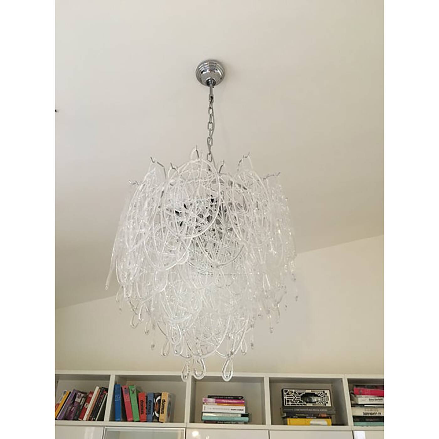 Modern Murano Glass "Ragnatela" Italian Chandelier