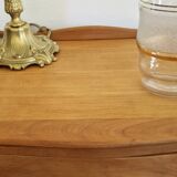 Solid cherry bedside table - Louis XV style - Signed DR