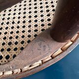 Wooden and cane bistro chairs