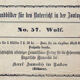 Educational poster, wolf, lithograph, Karl Jansky, Böhmen, 1897