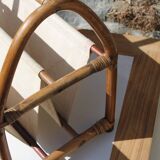 Porte revue rotin et jute