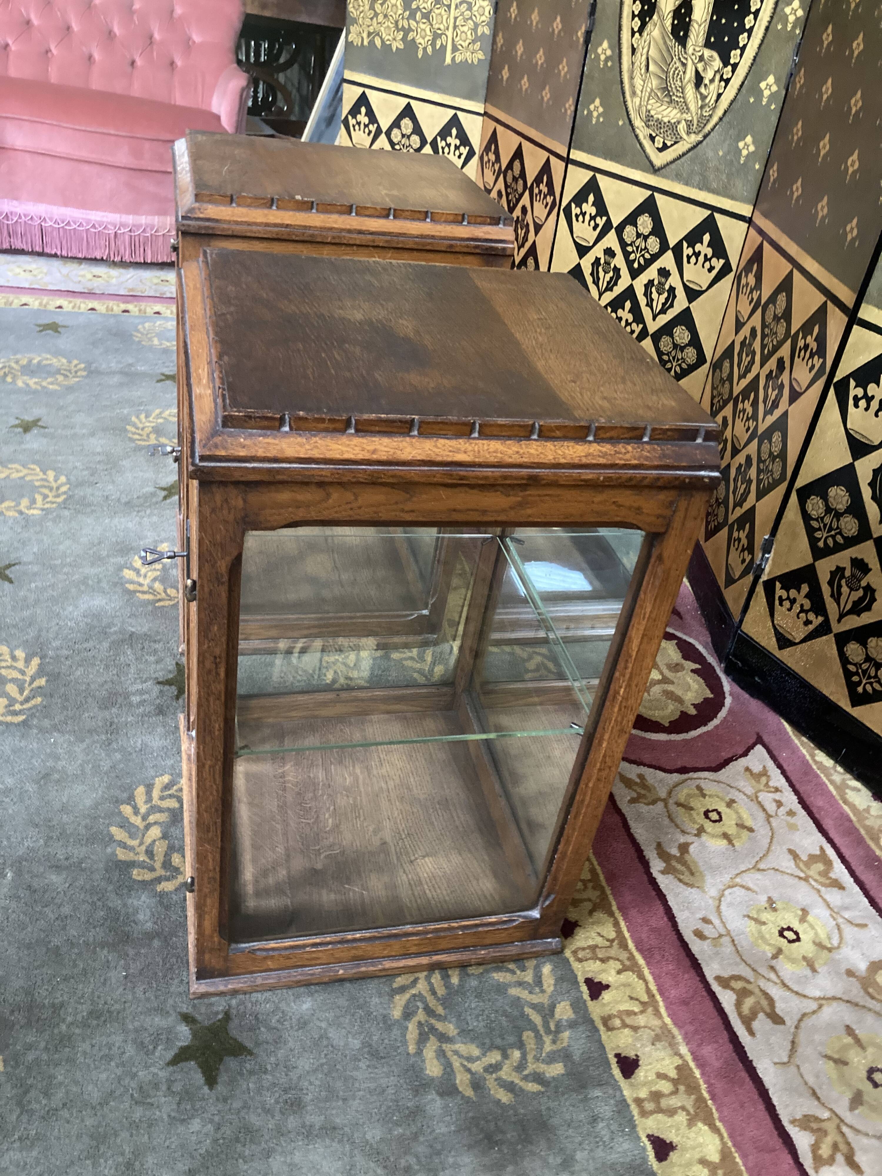 Pair of art deco showcases