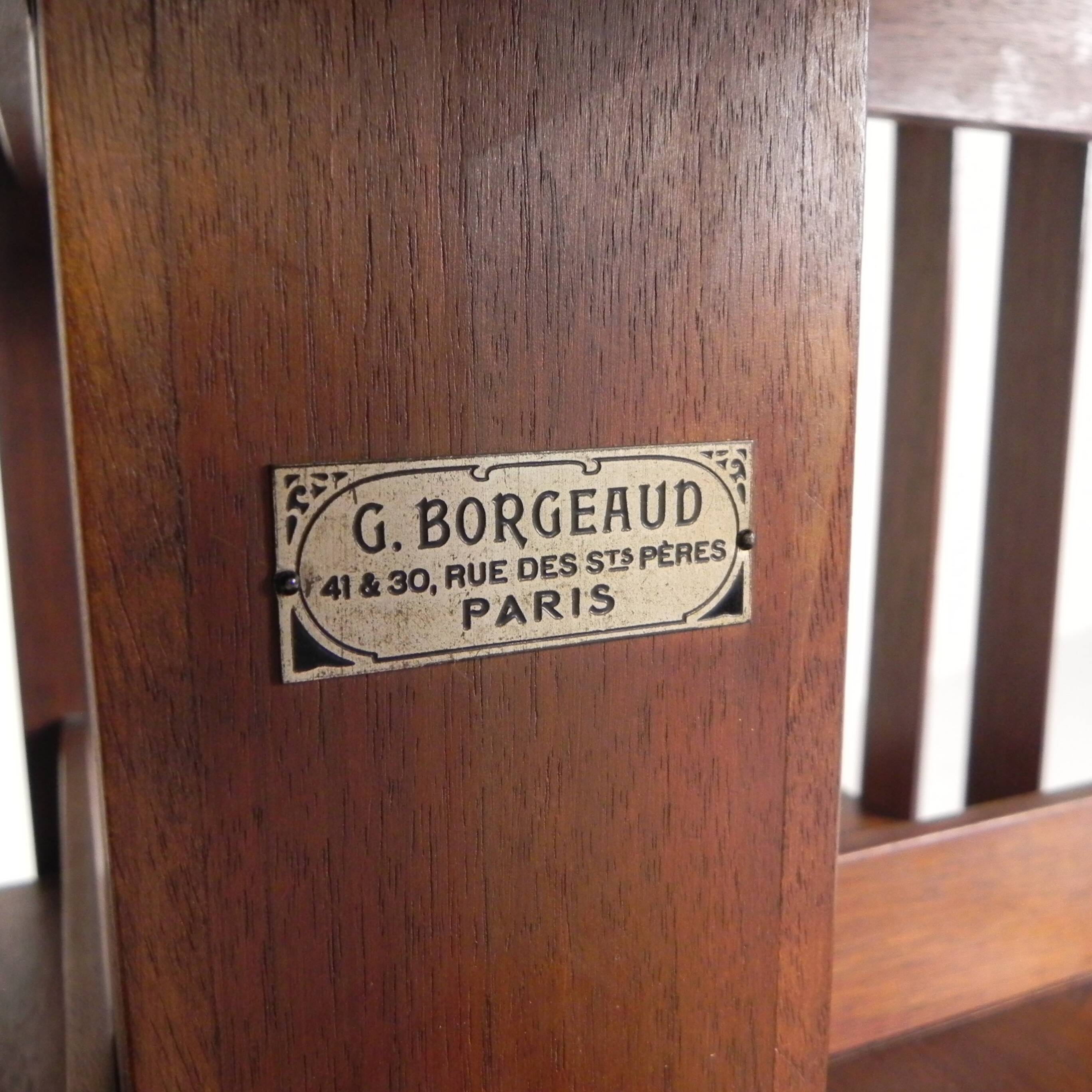 Book carousel in mahogany G. Borgeaud, Paris, 1930s