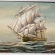Oil on canvas by Grant 20th century representing a galleon