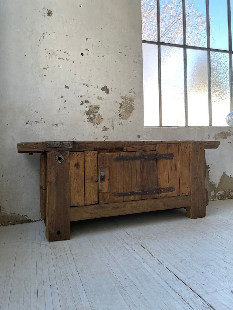 Established former brutalist console oak pine