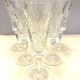 6 cut crystal flutes