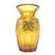 Art déco vase, honey crystal, Poland, 1930s