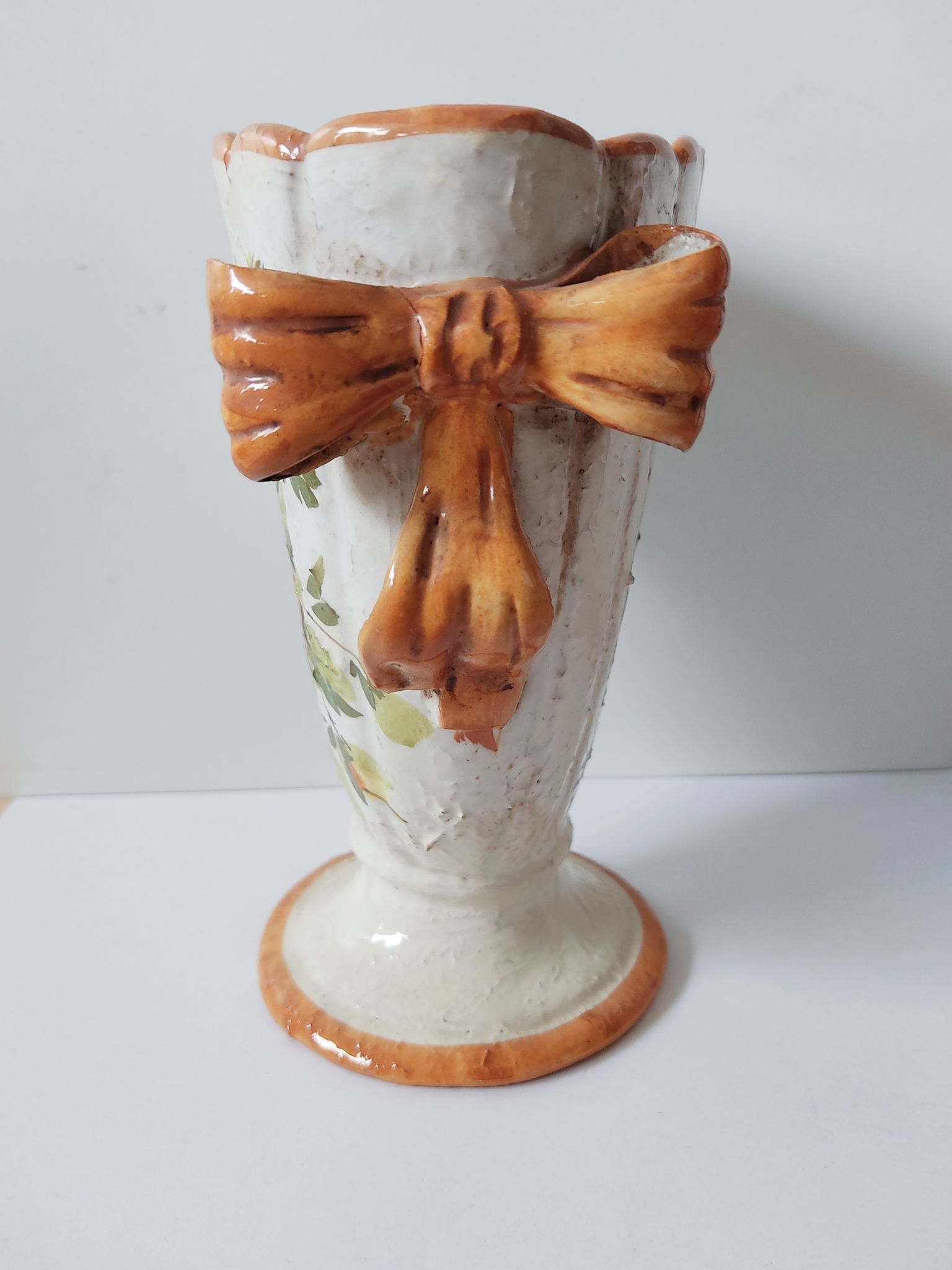 Vase vintage en faïence italienne