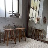 Pair of beech stools