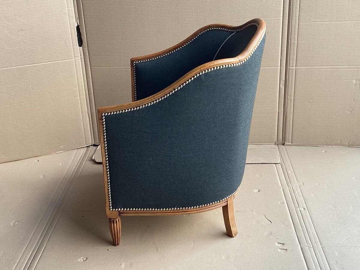Armchair shepherdess gondola Art Deco 1930 redone