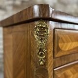 Weekly calendar in louis xv style marquetry stamped from maison gouffé in paris