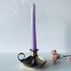Old brass candlestick