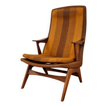 Chaise satellite à dossier haut par karl edvard korseth, norvège, 1950s