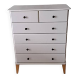 Rød Sødgren linen chest of drawers