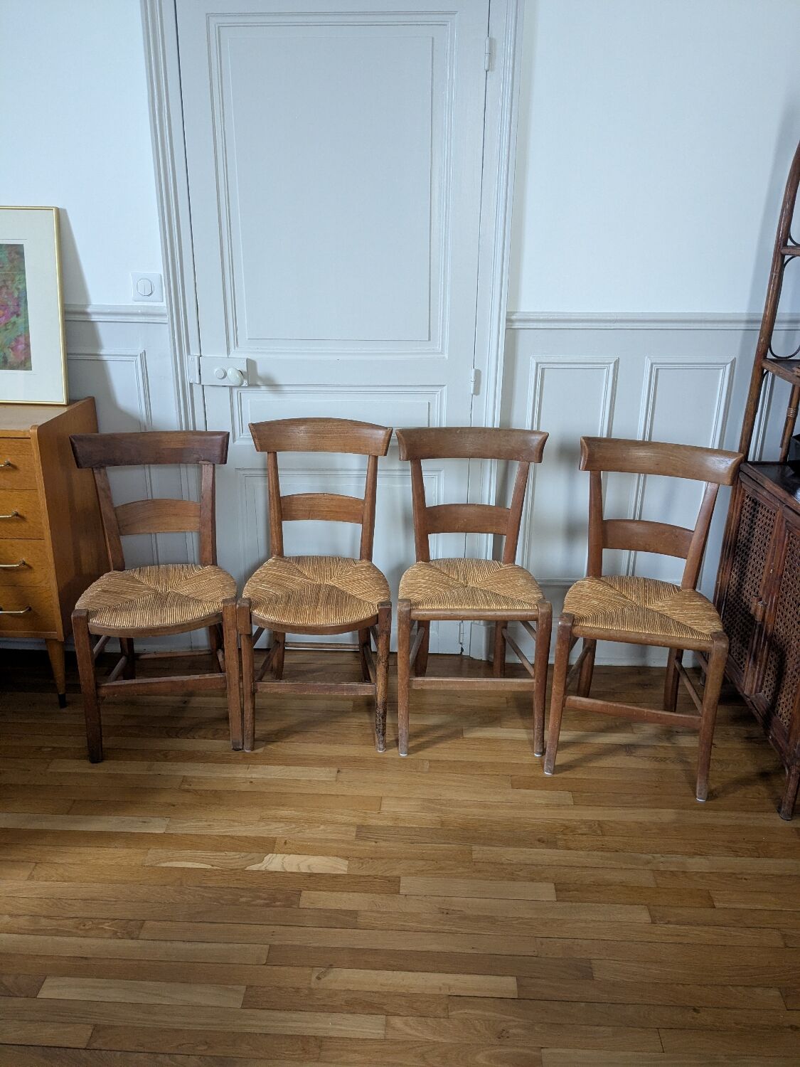 Set of 4 antique chairs