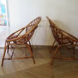 Rattan armchairs for children, 1980s